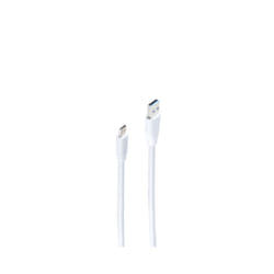 shiverpeaks BS13-31186 câble USB 1,8 m USB 3.2 Gen 1 (3.1 Gen 1) USB A USB C Blanc