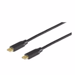 S-Conn BS20-70025, 1 m, USB C, USB C, USB 3.2 Gen 2 (3.1 Gen 2), Noir