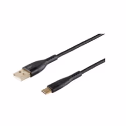 S-Conn BS20-71025, 1 m, USB C, USB A, USB 2.0, 480 Mbit/s, Noir
