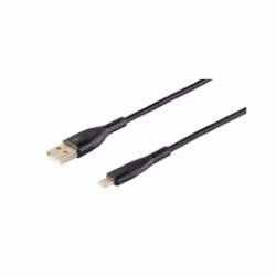 S-Conn BS20-73025, 1 m, USB A, Mâle, Mâle, Noir, Droit