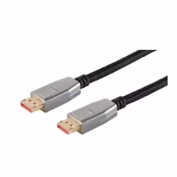 S-Conn BS20-20025, 1 m, DisplayPort, DisplayPort, Mâle, Mâle, Noir