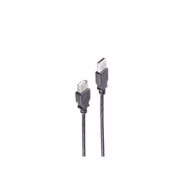 shiverpeaks BS13-24305, 0,3 m, USB A, USB A, USB 2.0, 480 Mbit/s, Noir
