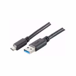 shiverpeaks BS77141-1.0, 1 m, USB C, USB A, USB 3.2 Gen 1 (3.1 Gen 1), 50000 Mbit/s, Noir