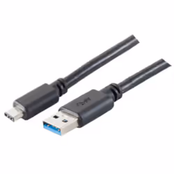 shiverpeaks BS77141-1.8, 1,8 m, USB C, USB A, USB 3.2 Gen 1 (3.1 Gen 1), 5000 Mbit/s, Noir