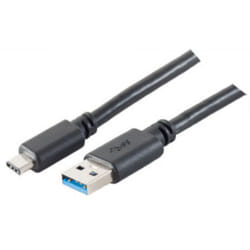 shiverpeaks BS77141-1.8 câble USB 1,8 m USB 3.2 Gen 1 (3.1 Gen 1) USB C USB A Noir