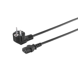 S-Conn 60006-3 câble électrique Noir 3 m Prise d'alimentation type F Coupleur C13