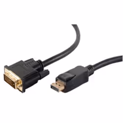 shiverpeaks BS77492-1, 2 m, DisplayPort, DVI, Mâle, Mâle, Or