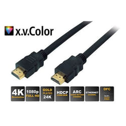 S-Conn 77470-0,5 câble HDMI 0,5 m HDMI Type A (Standard) Noir