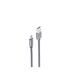 shiverpeaks BS13-38020 câble USB 1 m USB 3.2 Gen 2 (3.1 Gen 2) USB A USB C Gris