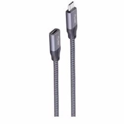 shiverpeaks Basic-S, 1,5 m, USB C, USB C, USB 3.2 Gen 2 (3.1 Gen 2), 10000 Mbit/s, Gris