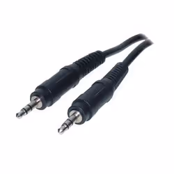 S-Conn 1.5m 3.5mm, 3,5mm, Mâle, 3,5mm, Mâle, 1,5 m, Noir