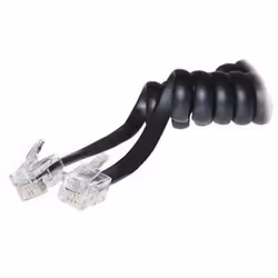 S-Conn 2m RJ10, 2 m, RJ10, RJ10, Noir, Transparent, Mâle, Mâle