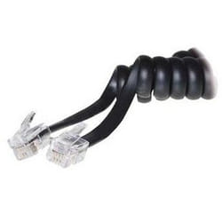 S-Conn 2m RJ10 Noir, Transparent