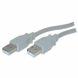 S-Conn 1.8m USB 2.0 A, 1,8 m, USB A, USB A, USB 2.0, Mâle/Mâle, Gris