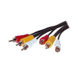 Tecline 65002 composante (YPbPr) câble vidéo 2 m 3 x RCA Noir