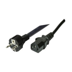 shiverpeaks Type F/C13 1.8m Noir 1,8 m Prise d'alimentation type F Coupleur C13