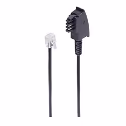 shiverpeaks BS70003, 3 m, TAE F, RJ11, Noir, Mâle, Mâle