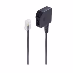 shiverpeaks BS71041, 0,2 m, RJ45, TAE-F, Noir, Mâle, Femelle