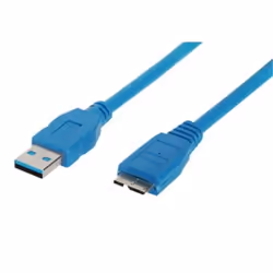 shiverpeaks BS77190, 0,5 m, USB A, Micro-USB B, USB 3.2 Gen 1 (3.1 Gen 1), Mâle/Mâle, Bleu