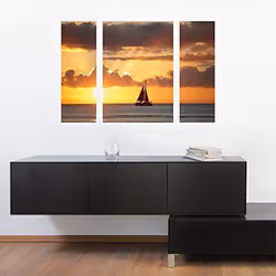 Eurographics Deco print sépia Sky Papier DP-DC2045 Boat Near Hawaii 70 x 50 x 0.4 cm