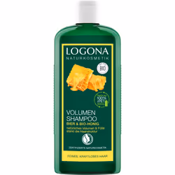 LOGONA Volumen Shampoo Bier & Bio-honig, 250 ml, Shampoing, Non-professionnel, Femmes, Cheveux fins, Cheveux ternes, Anti ...