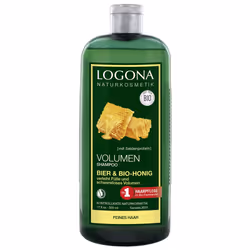 LOGONA Volumen Shampoo Bier &amp; Bio-honig, 500 ml, Shampoing, Non-professionnel, Femmes, Cheveux fins, Cheveux sensibles, A ...