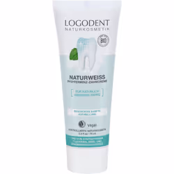 LOGONA 02516, Dentifrice blanchissant, 75 ml, Adulte, Menthe poivrée, Sage, Aqua (Water), Glycerin, Hydrated Silica, Xylitol, ...