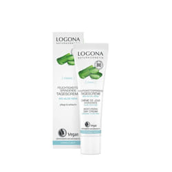LOGONA Moisturizing Day Cream Organic Aloe Vera Crème de jour Decollete, Visage, Cou 30 ml