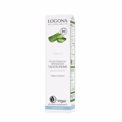 LOGONA Moisturizing Day Cream Organic Aloe Vera Crème de jour Decollete, Visage, Cou 30 ml
