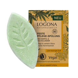 LOGONA Feste Pflege-spülung Bio-hanföl & Bio-holunder Après-shampoing non-professionnel 60 g