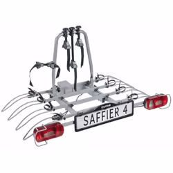 Description générale Ce porte-vélos plateforme SAFFIER 4, de la marque EUFAB, permet de transporter jusqu'à 4 vélos avec une  ...