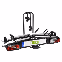 Porte-vélos sur attelage pliable inclinable 2 velos Eufab Finch Vae / Ebike