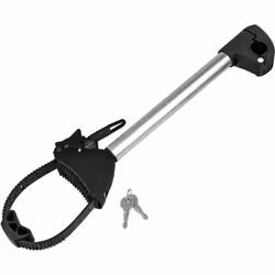 Fixe-cadre Long Amovible Antivol avec Collier de serrage pour Porte-vélos EUFAB avec arceau en "U" de 2,5 à 3 cm de diamètre ...