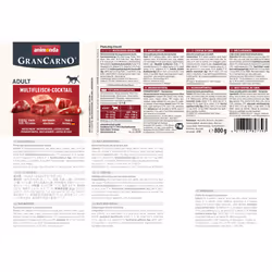 animonda GranCarno multi meat cocktail Bœuf, Poulet, Jeu, Cœur, Dinde Adulte 800 g - Vue supplémentaire 2