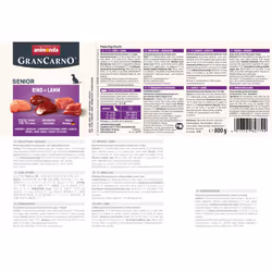 animonda GranCarno beef + lamb Bœuf, Agneau Senior 800 g