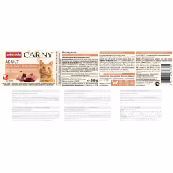 animonda Carny chicken, turkey + duck hearts 200 g - Vue supplémentaire 2