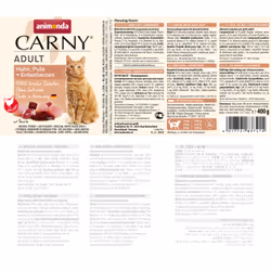 animonda Carny chicken, turkey + duck hearts 400 g