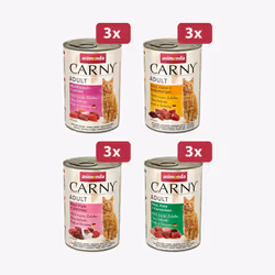 animonda Carny 83814, Adulte, Toutes races, Poulet, Canard, Lapin, Crevettes, Turquie, 400 g, Sans grain, Sans soja