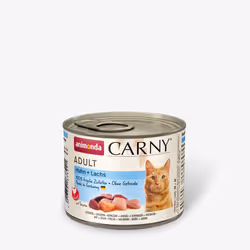 animonda Carny 83822, Adulte, Toutes races, Poulet, Saumon, 200 g, Sans grain, Sans soja