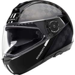 Schuberth C4 Pro Carbon Fusion Casque, noir-blanc, taille 53 pour Hommes