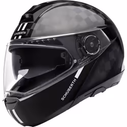 Schuberth C4 Pro Carbon Fusion Casque, noir-blanc, taille 53 pour Hommes