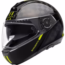 Schuberth C4 Pro Carbon Fusion Casque, noir-jaune, taille 53 pour Hommes