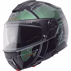 Schuberth C5 Globe Casque, noir-vert, taille M pour Hommes - Vue supplémentaire 2
