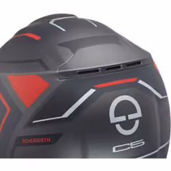 Schuberth C5 Omega Casque, noir-gris-rouge, taille L pour Hommes