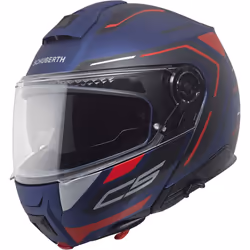 Schuberth C5 Omega Casque, rouge-bleu, taille 53 pour Hommes