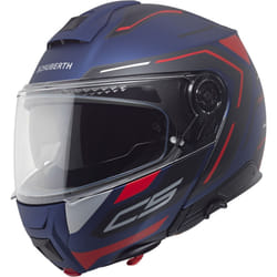 Schuberth C5 Omega Casque, rouge-bleu, taille 53 pour Hommes