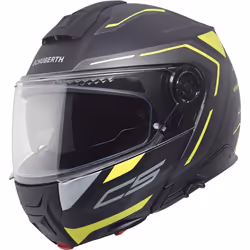 Schuberth C5 Omega Casque, noir-jaune, taille M pour Hommes
