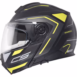 Schuberth C5 Omega Casque, noir-jaune, taille XL pour Hommes