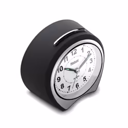 Mebus 27220 réveille-matin Réveil à quartz Noir, Gris