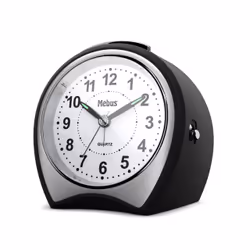 Mebus 27220 réveille-matin Réveil à quartz Noir, Gris